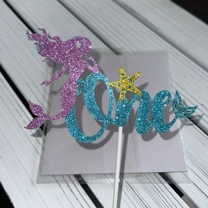 Mermaid  Cake topper🧜🏼‍♀️